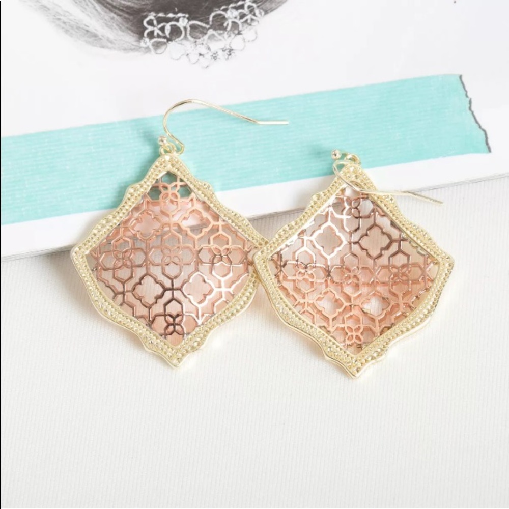 Kendra Scott Kirsten Filigree Dangle Earrings NEW - Picture 6 of 7